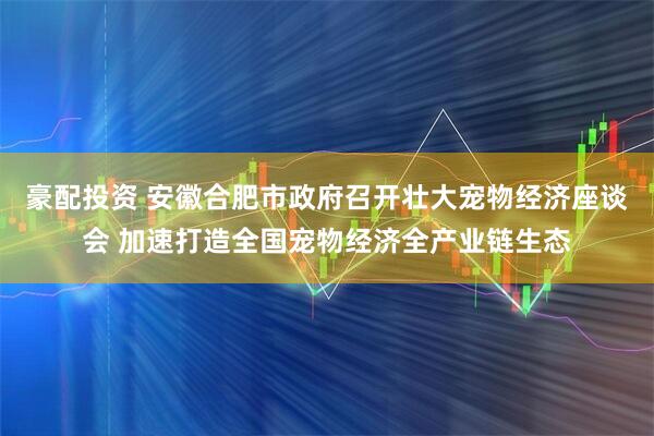 豪配投资 安徽合肥市政府召开壮大宠物经济座谈会 加速打造全国宠物经济全产业链生态